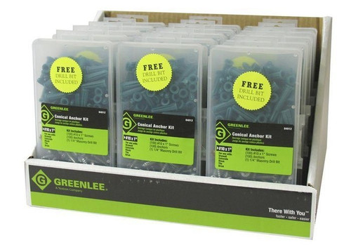 GREENLEE Plastic Conical Anchor Kit  (P/N 84012)