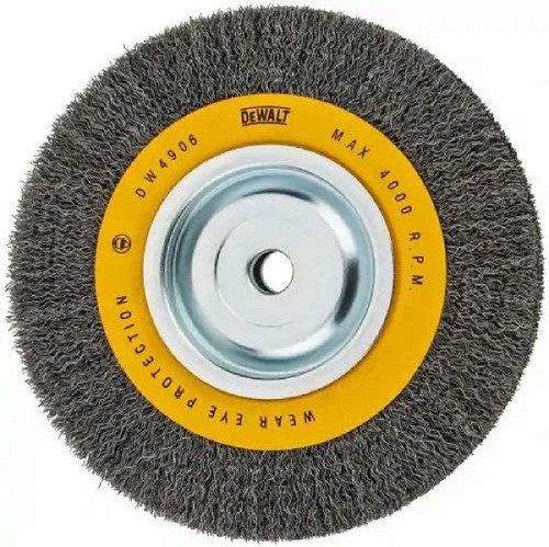 DEWALT Wire Wheel For Bench Grinder, Crimped Wire, 8-Inch