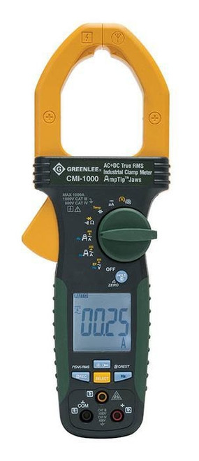 GREENLEE Industrial Clamp Meter, 1000V, 1000A