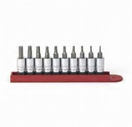 10 Pc. SAE Hex Bit Socket Set  (P/N 80323)