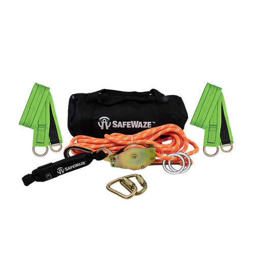 SafeWaze 30' Kernmantle Rope HLL: Cross Arm Straps 