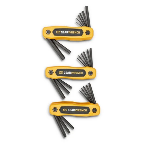 25PC SAE/METRIC TORX FOLDING HEX KEY SET