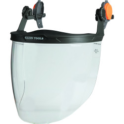 Face Shield, Safety Helmet and Cap-Style Hard Hat, Clear