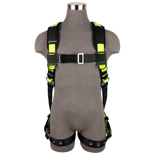 SafeWaze PRO Full Body Harness: 1D, Dorsal Link, MB Chest, TB Legs  (3X)