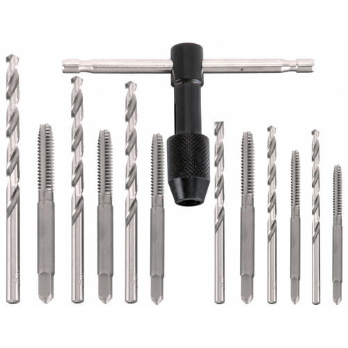 IRWIN DRILL BIT + TAP 13PC SET ALL-PURPOSE