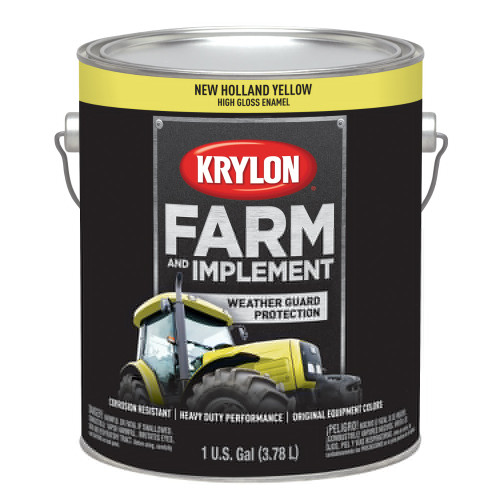 Krylon® Farm & Implement Paint Gallons  New Holland Yellow (NH Yellow) 128 oz. 4/CS