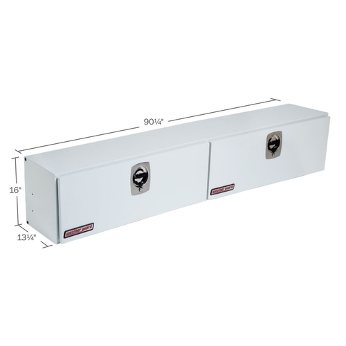 90.25" Hi-Side - Steel, White Finish
