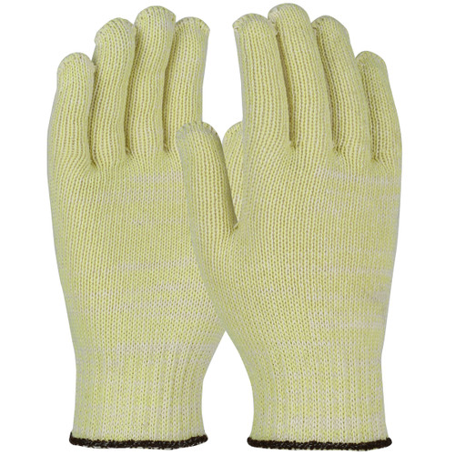 Kut Gard® MTW37PL Heavy Weight Cut Resistant Gloves, Size L, Yellow, ANSI A3