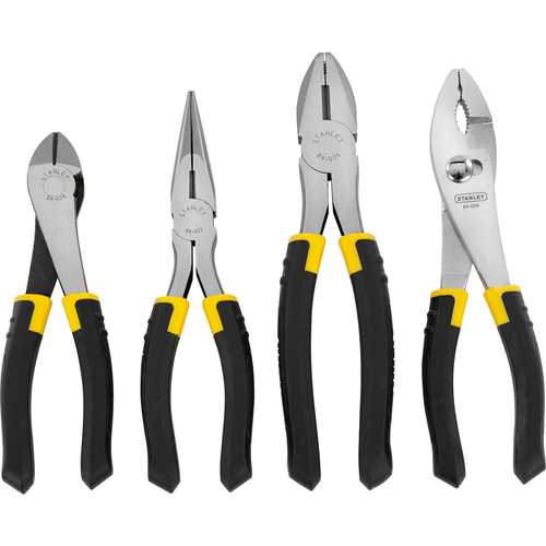 STANLEY® BI-MATERIAL PLIER SET - 4 PIECE