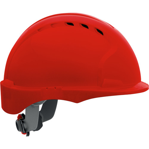 Evolution® Deluxe 6151 280-EV6151SV  Hard Hats, Size OS, Red
