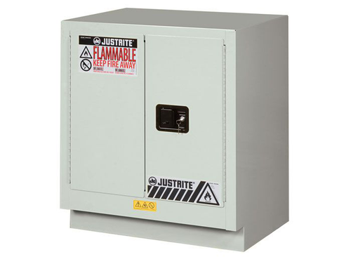 19 Gallon, 1 Shelf, 2 Doors, Self Close, Corrosives/Acids Safety Cabinet, ChemCor® Under Fume Hood, Light Neutral - 8831272