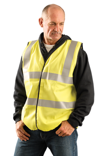Occunomix Flame Resistant Single Stripe Class 3 Solid Vest 1/EA