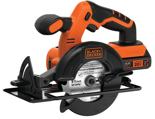 BLACK+DECKER 20V CIRC SAW WITH BATTERY AND CHARGER