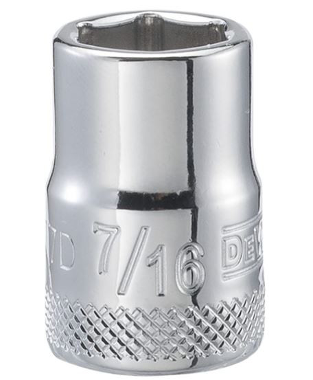 DEWALT 001Pc 38Dr Socket-06Pt-7/16