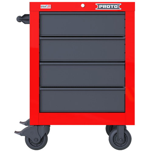 PROTO 27 In 4 Drawer Roller Red Gray