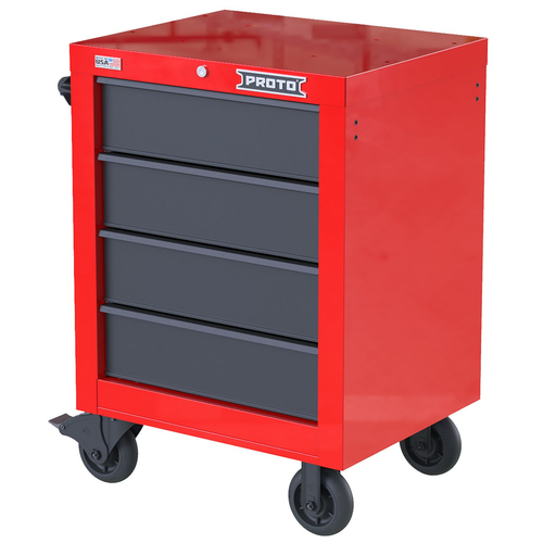 PROTO 27 In 4 Drawer Roller Red Gray