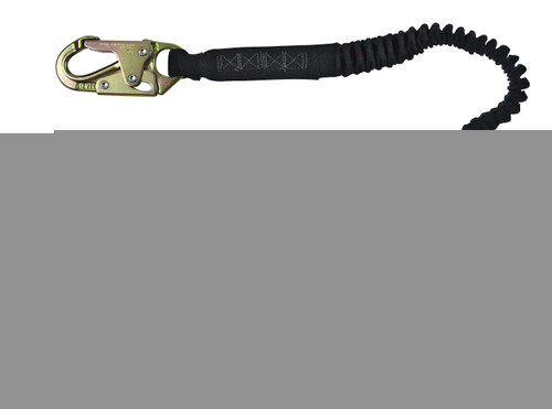 SafeWaze PRO 6' Stretch Energy Absorbing Lanyard: Snap Hooks