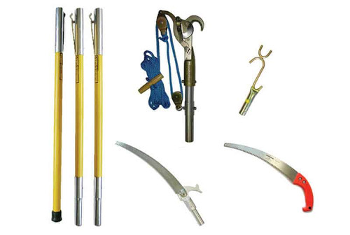 Jameson JE Kit: Big Mouth Pruner, Pole Saw, Poles, Hand Saw, Wire Limb Raiser,