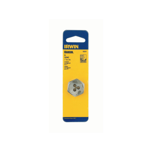 IRWIN DIE 8-32NC 1" HEX  (P/N 9324)