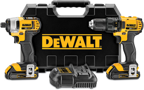 DEWALT 20V MAX* Lithium Ion Compact Drill/Driver / Impact Driver Combo Kit (1.5 Ah)