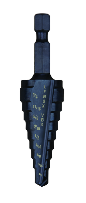 LENOX Step Drill Bit, 1/4-To-3/4-Inch