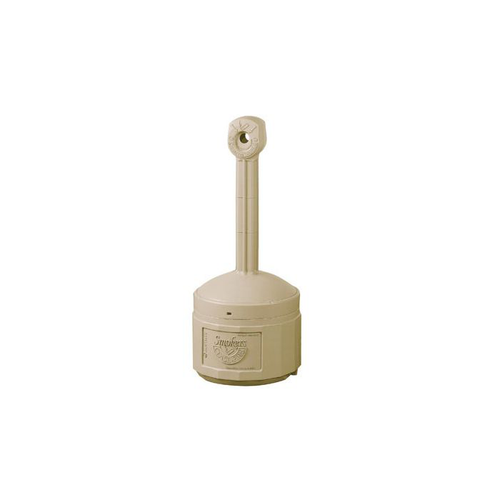 4 Gallon Plastic Outdoor Ashtray, Smoker's Ceasefire®, Adobe Beige - 26800B