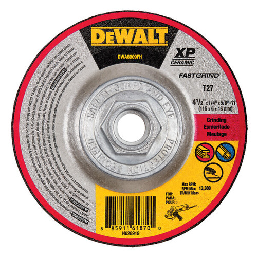 DEWALT ELITE SERIES Grinding Wheels  (P/N DWA8909FH)
