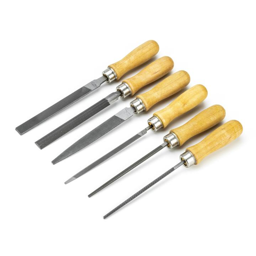 FILE SET,6PC,4" ASSORTMENT,BAST,POUCHED