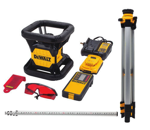 DEWALT 20V Rotary Red W/ Tripod & Rod