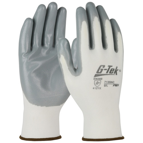 G-Tek® 713SNC  SeamlessGlove Coated, Size M, White