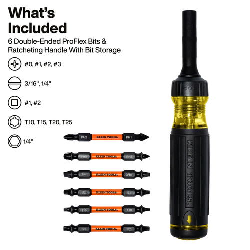 13-in-1 Ratcheting Impact Rated Screwdriver