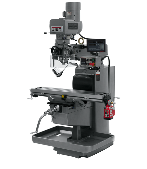JTM-1050EVS2/230 Mill With 3-Axis Newall DP700 DRO (Quill) With X-Axis Powerfeed
