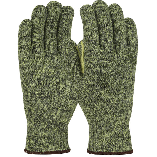 Kut Gard® MATA110HA-OERTC2 Heavy Weight Cut Resistant Gloves, Size L, Green, ANSI A5