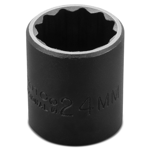 Proto® 1/2" Drive Thin Wall Impact Socket 24 mm - 12 Point 1/ea