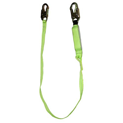 SafeWaze Arc Flash 6' Energy Absorbing Lanyard: Snap Hook