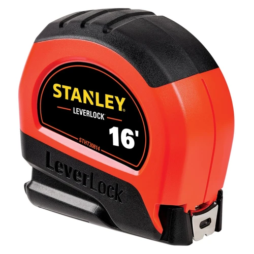 STANLEY 16FT HI-VIS LEVERLOCK TAPE