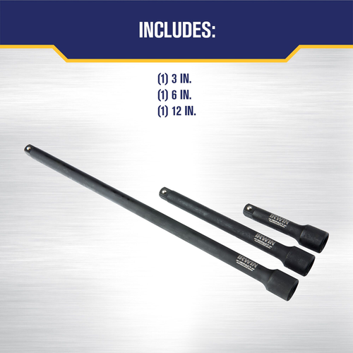 IRWIN IMPACT SOCK EXT 3PC SET
