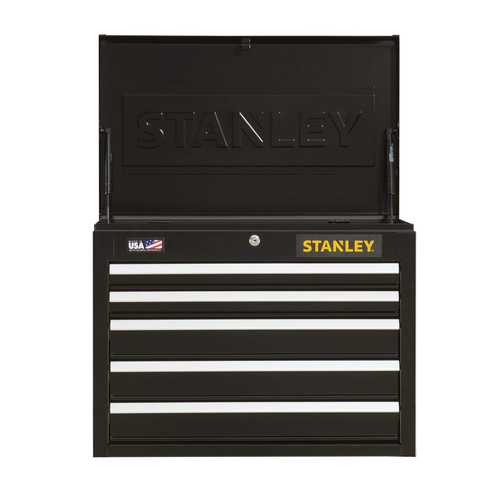 STANLEY 300S 26IN 5DRW CHEST - BLACK