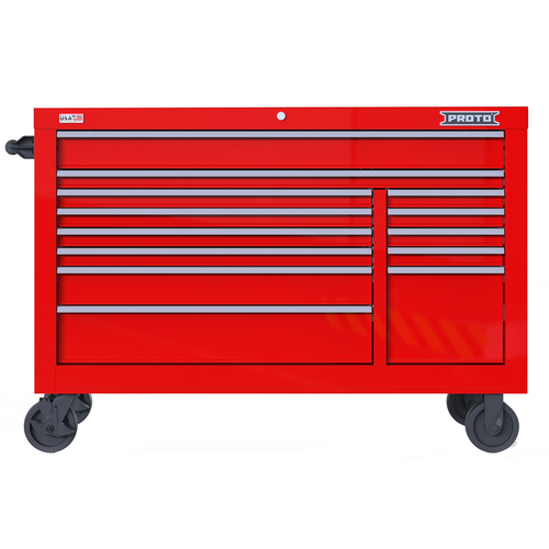 PROTO 55 Inch 13 Drwr Roll Red Chrome