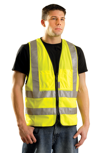 Occunomix Premium Solid Dual Strip Surveyor Vest 1/EA