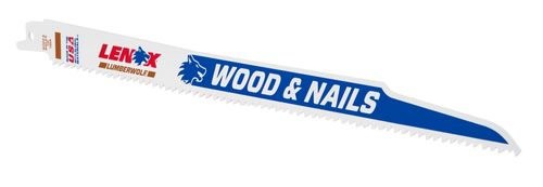 LENOX Wood Cutting Reciprocating Saw Blade With Power Blast Technology, Bi-Metal, 12-Inch, 6 TPi