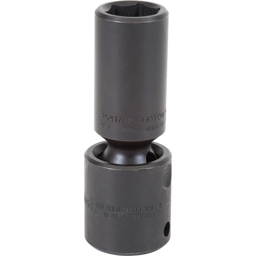 Proto® 1/2" Drive Deep Universal Impact Socket 17 mm - 6 Point 1/ea