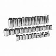 37 Pc. 1/2" Drive 12 Point Metric Master Socket Accessory Set