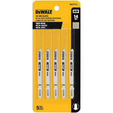 DEWALT 3-Inch 18Tpi Medium Metal Cut T-Shank Jig Saw Blade (5-Pack)