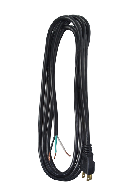 Southwire 9ft 16/3 SJTW Power Supply Cord - Vinyl Construction (Black) 25/BX