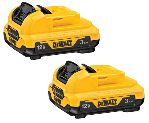 DEWALT 12V Max 3Ah Lithium Ion Battery (2-Pack)