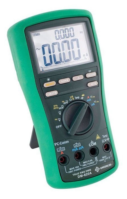 GREENLEE 10,000-Count Digital Multimeter, 1000V, 10A (DM-820A)