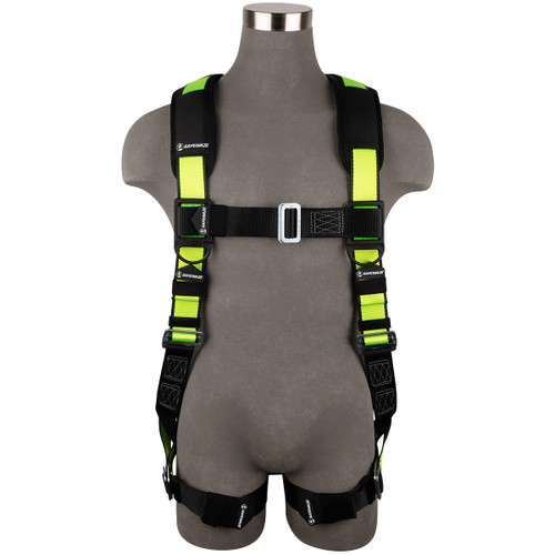 SafeWaze PRO Full Body Harness: 1D, MB Chest, MB Legs  (S/M)