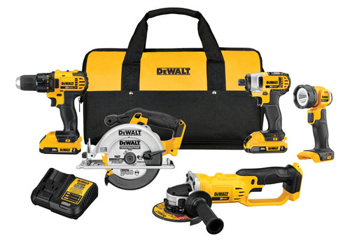 DEWALT 20V MAX* Compact Cordless 5-Tool Combo Kit
