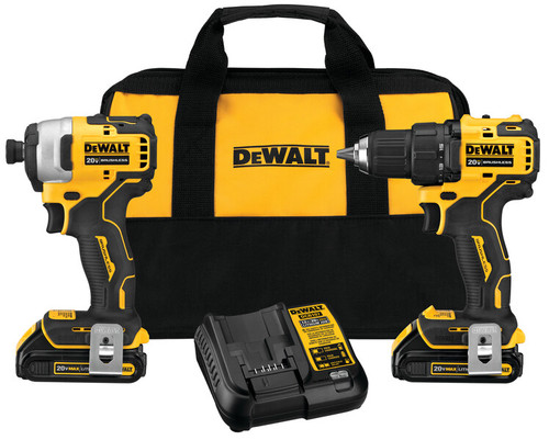 DEWALT ATOMIC 20V MAX* Brushless Cordless 2-Tool Combo Kit